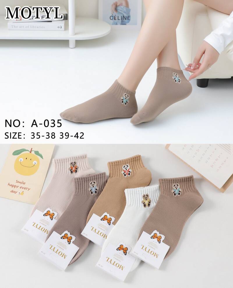 Skarpety damskie Roz 35-42, Mix kolor Paczka 40 szt